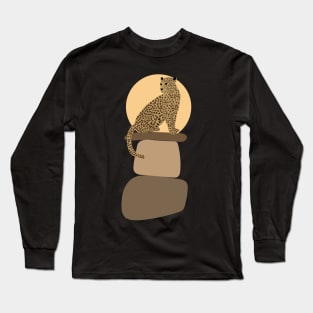 Leopard on the rocks Long Sleeve T-Shirt